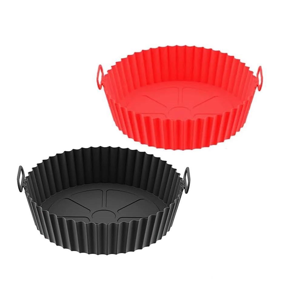 2pcs Molde silicona freidora de aire, air fryer, accesorios freidora de aire, 20 cms