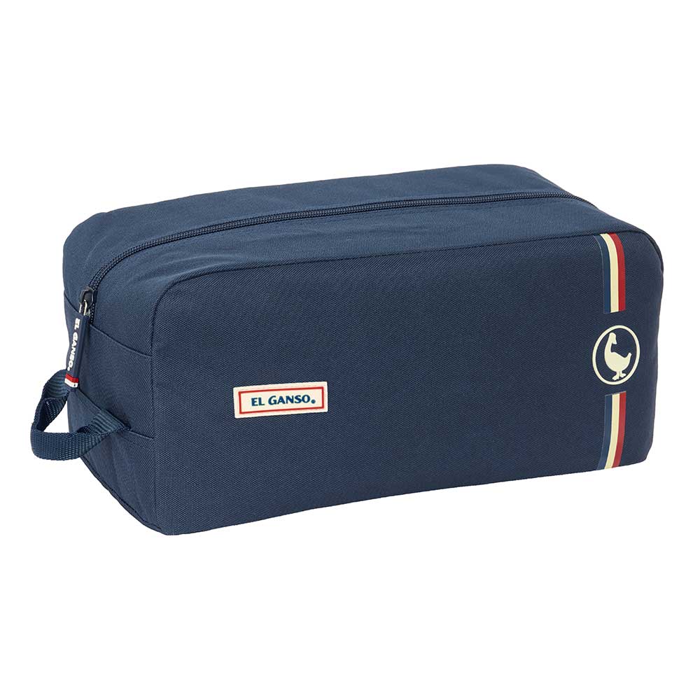 SAFTA | Zapatillero Escolar El Ganso Organizador para Zapatillas y Deporte 34 x 15 x 18 Cm (9,2 Litros), Bolsa Porta Zapatos con Asa Lateral, Compartimento para Calzado y Cierre Seguro, Talla Única, Ideal para Viaje