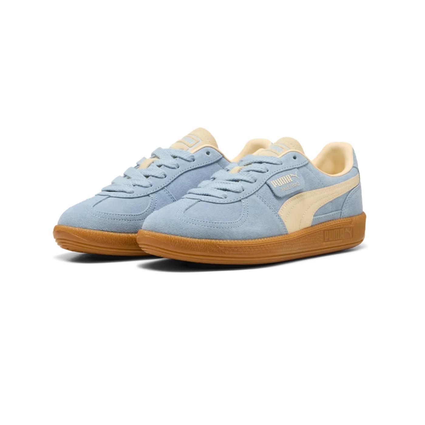 Zapatillas puma palermo azul de mujer.