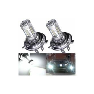CA Kit de bombillas LED para faros delanteros H4 9003 HB2 80W 8000LM 8000K para luces antiniebla, luces bajas, paquete de 2.