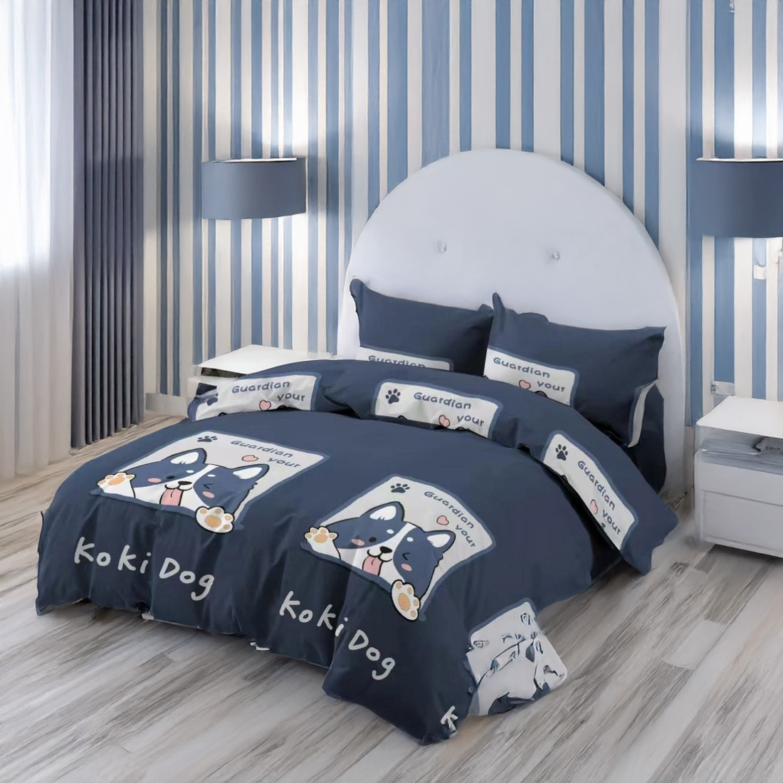 Panda Home Juego Funda Nórdico Cama para cama 90, 105,135,150,180cm para edredón 3 o 4 Pieza,Poliéster 100% Microfibrar, Funda nórtica sábana Bajera con Funda de Almohada