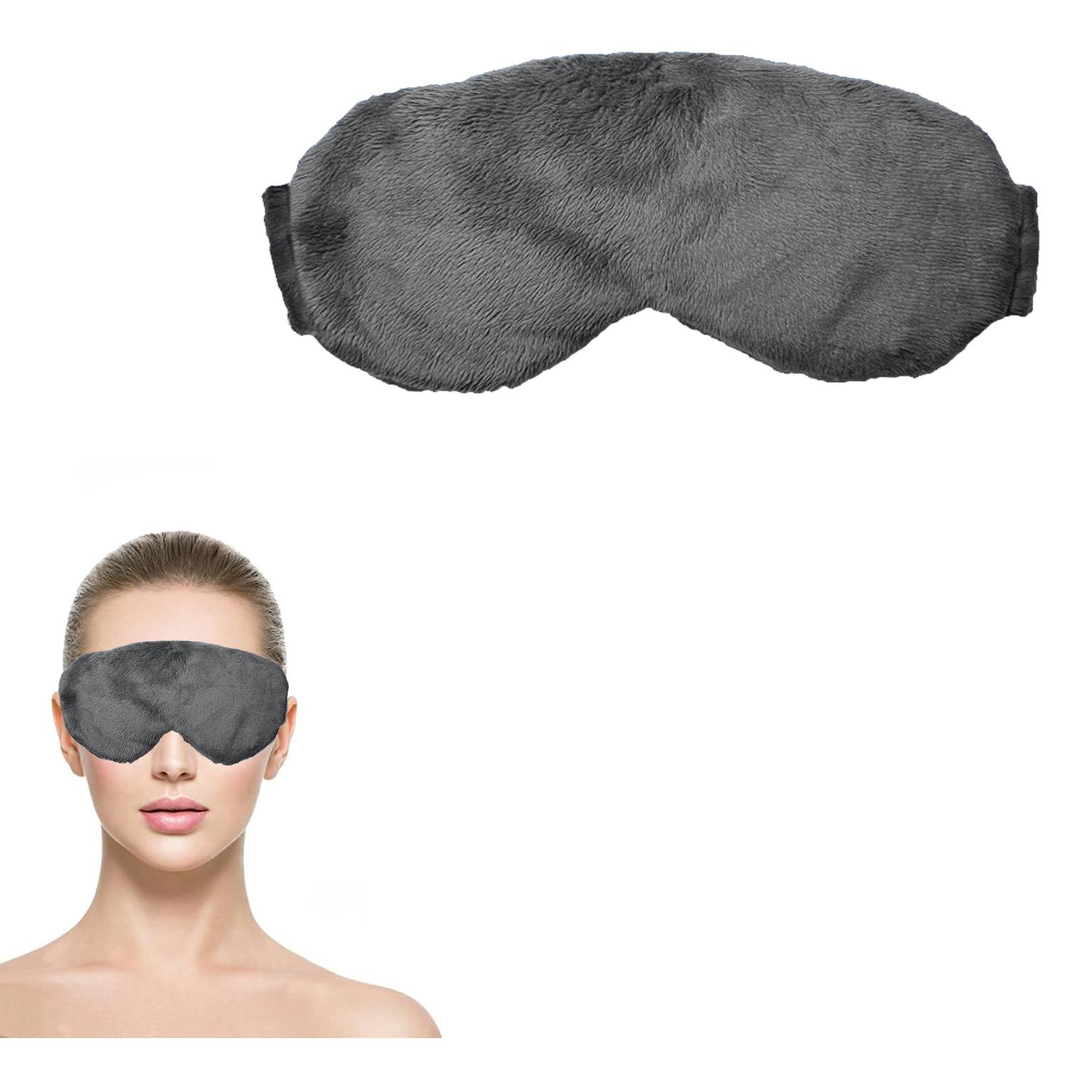 LD Morphling-Antifaz para dormir:Antifaz para Dormir con Compresas de Microondas - Frío y Caliente, y ayudar a dormir.paquetes de semillas para microondas para ojos que contienen lavanda natural y otras semillas