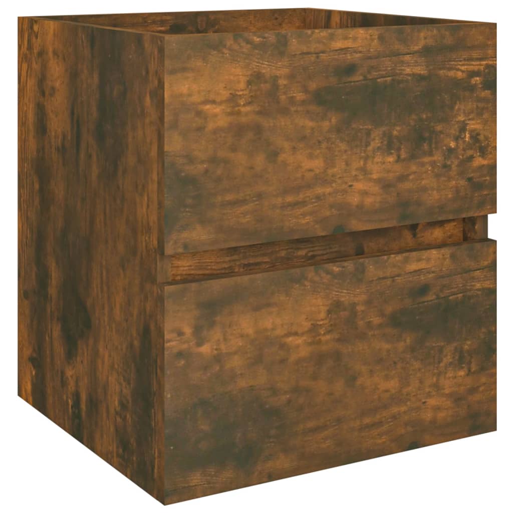 vidaXL Armario para lavabo madera contrachapada 41x38,5x45 cm en color Blanco/Gris hormigón/Gris sonoma y más | almacenamiento funcional diseño moderno para baño dormitorio sala