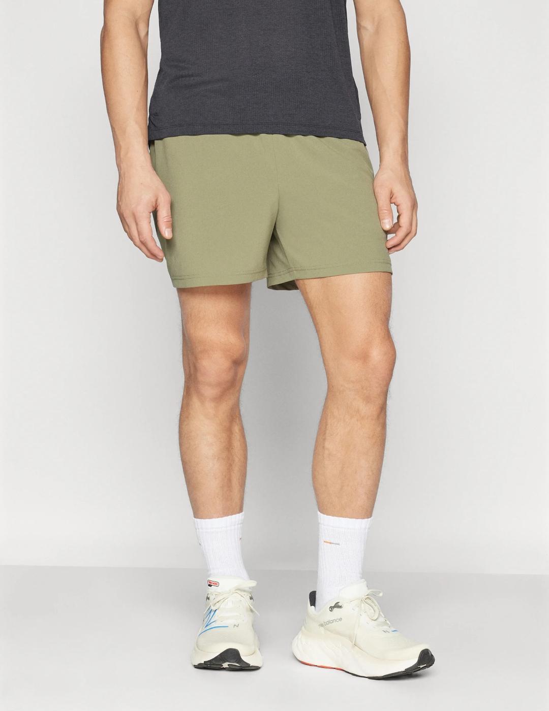 New Balance Pantalón Corto Deportivo Kaki