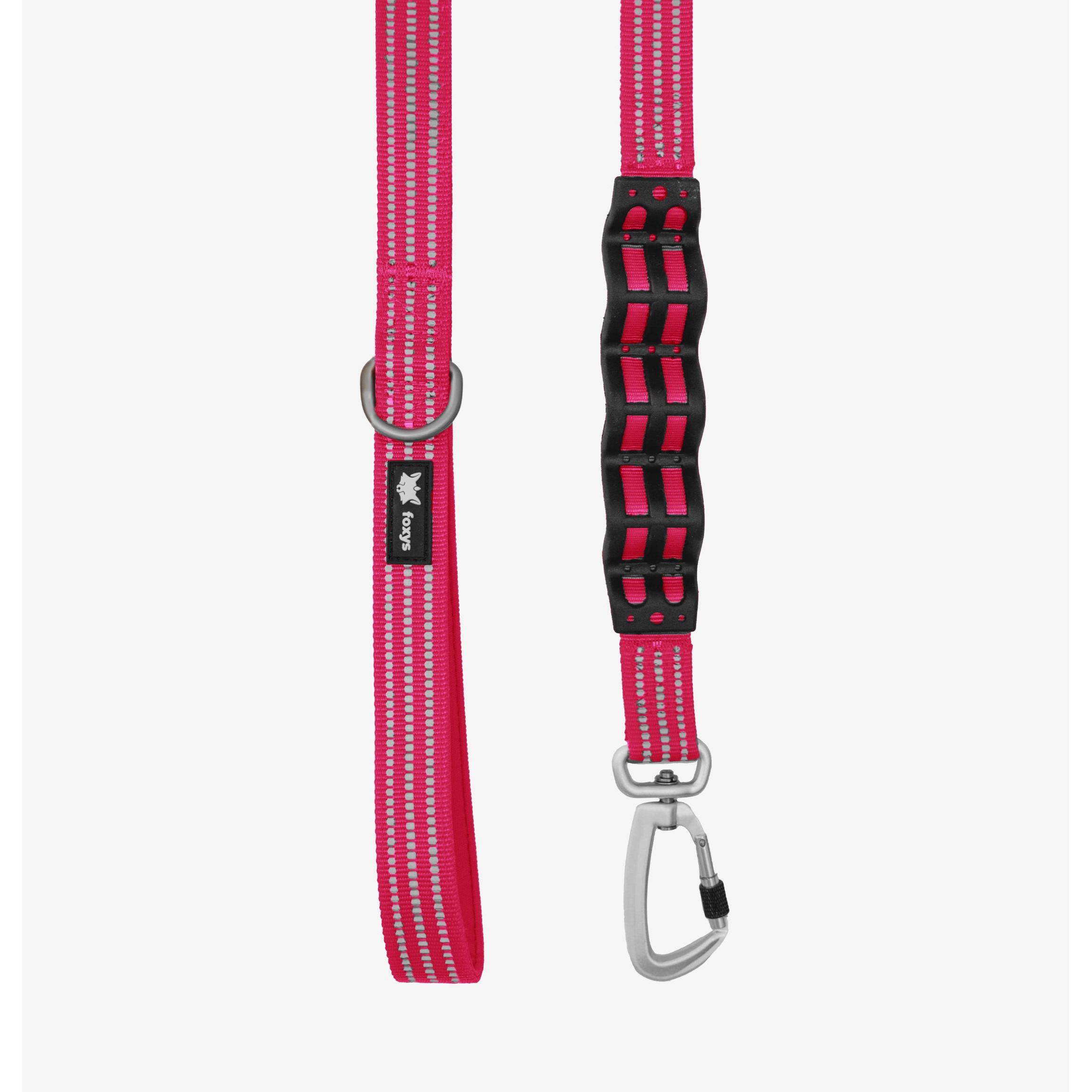 CountryFox™ PRO - Correa antitirones para perro, con cuatro asas de control 'traffic handles' y mosquetón de aluminio con cierre de seguridad, ideal para entrenamiento y paseos diarios