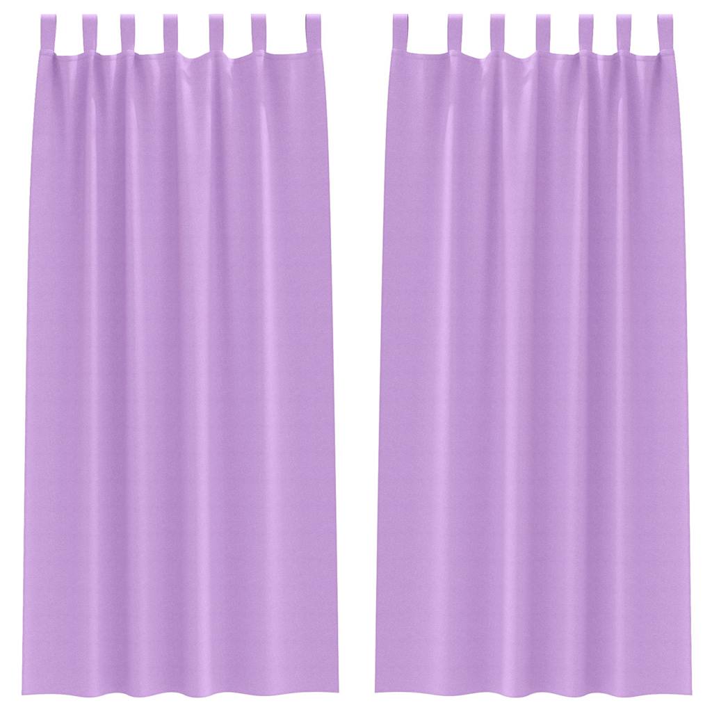 vidaXL Cortinas Opacas con Anillas 2 pcs 260 x 140 cm Poliéster