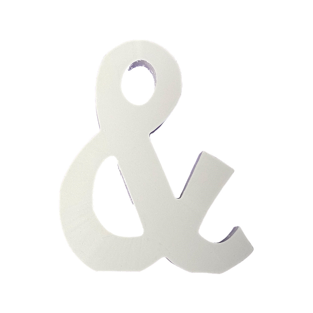 PlusHome Letras 15CM de Madera A-Z Mayúscula Decorativa Color Blanco