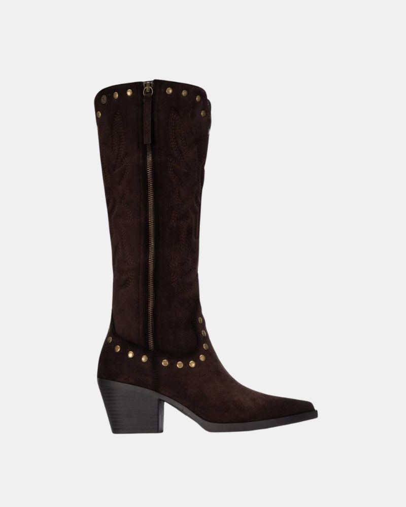 XTI 146508 Botas Altas Cowboy Mujer Marrón