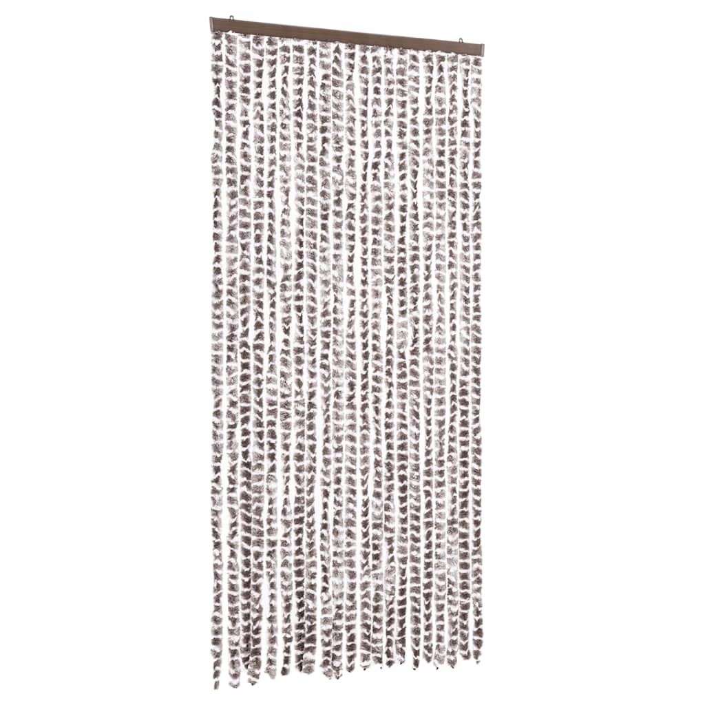 vidaXL Cortina Antimoscas Persiana Chenilla 90x200 cm Color Taupe, Gris y negro, dark brown and beige y mas
