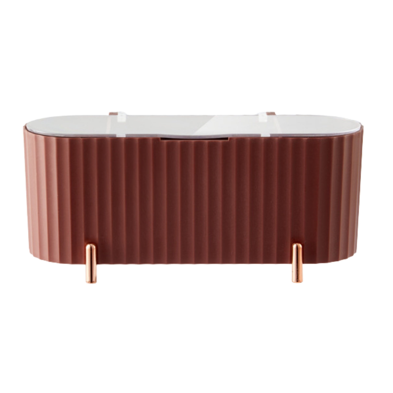 LUTODY - Organizador de cosméticos, Caja de maquillaje, Varios compartimentos, Estuche joyería con tapa para tocador, Dormitorio, Multiuso y multifuncional