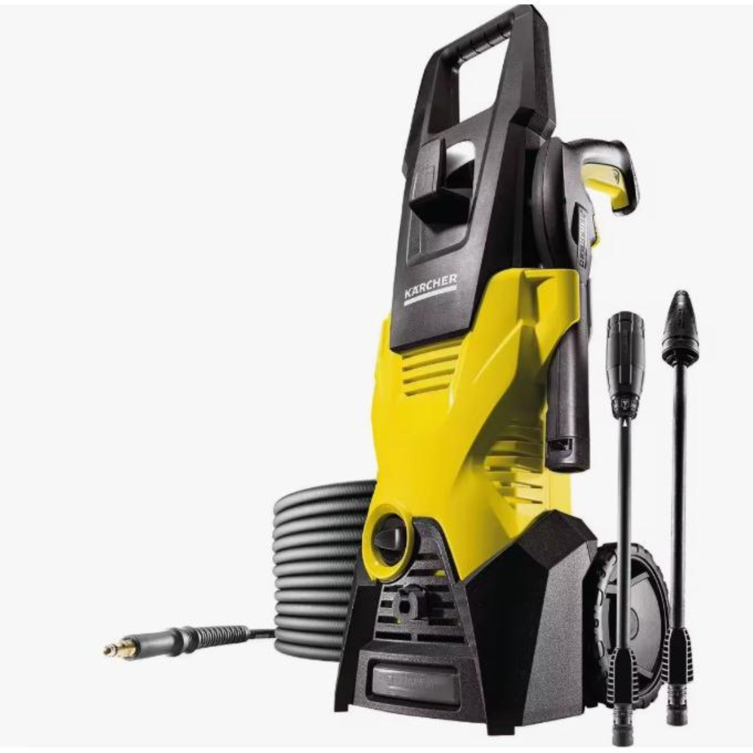 Kärcher Hidrolimpiadora Hidro Limpiadora Industrial de Alta Presión K 3 K3 | Presión: Máx.120 Bar | Caudal: 380L/h | Filtro de Agua, Manguera Alta Presión y Pistola, Boquilla Turbo, Lanza Pulverizadora, Ideal para Limpiar Moto, Coche, Jardín, Exteriores