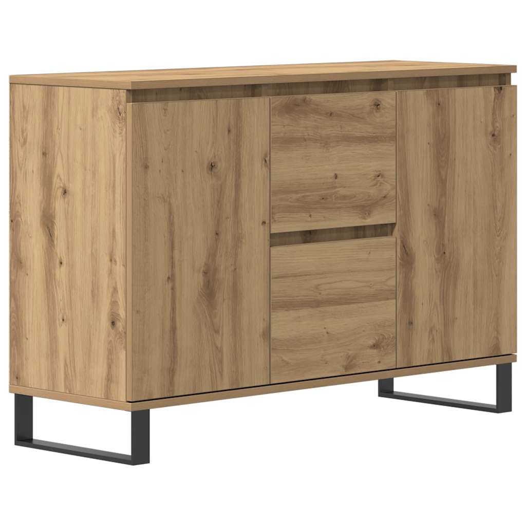 vidaXL Aparador de madera de ingeniería  101,5x35x70 cm Multicolor
