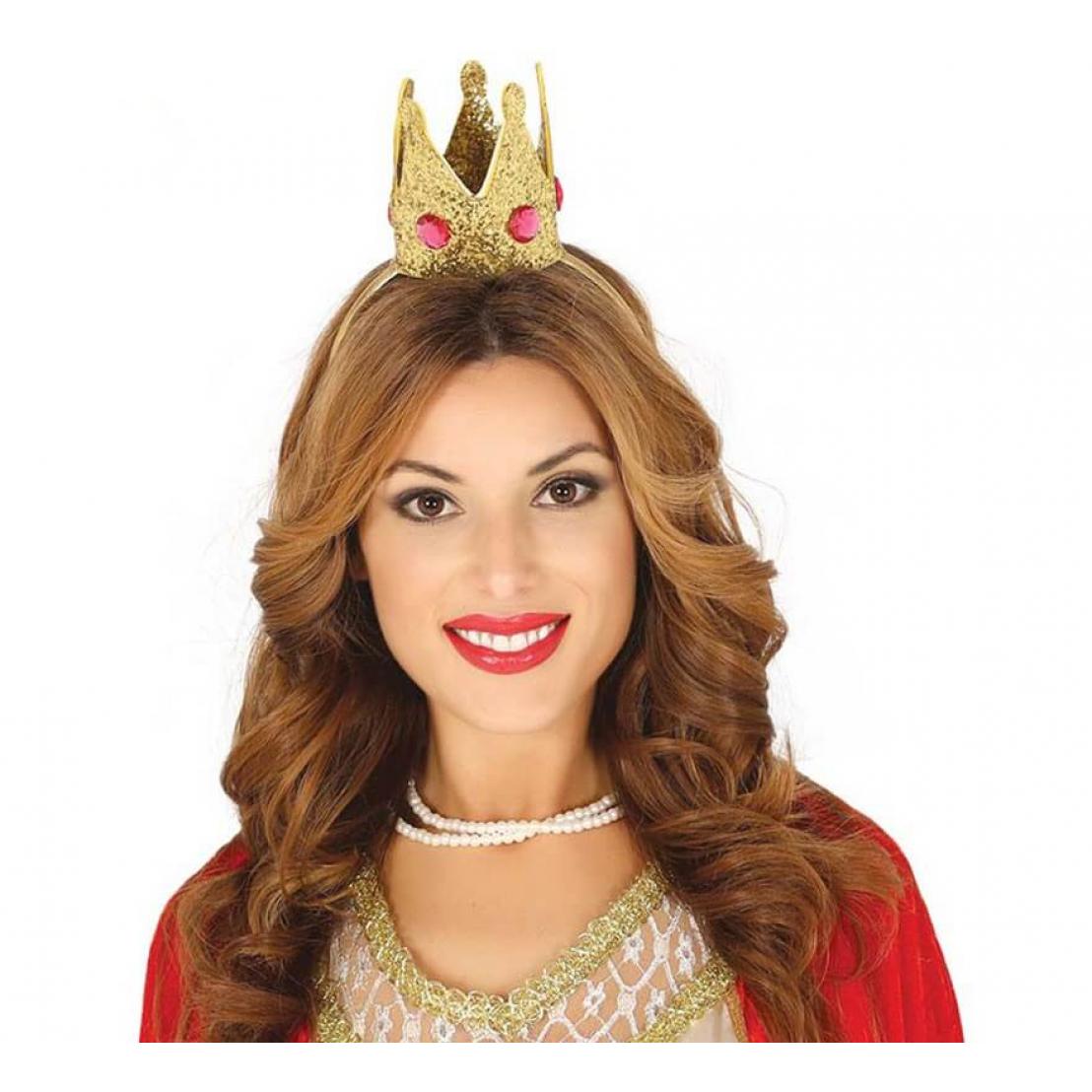 Guirca Diadema con Corona Dorada