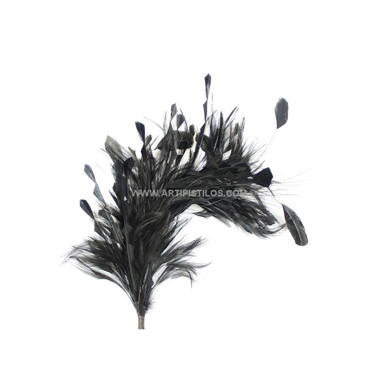 MONTAJE DE PLUMAS 35 X 15 cm