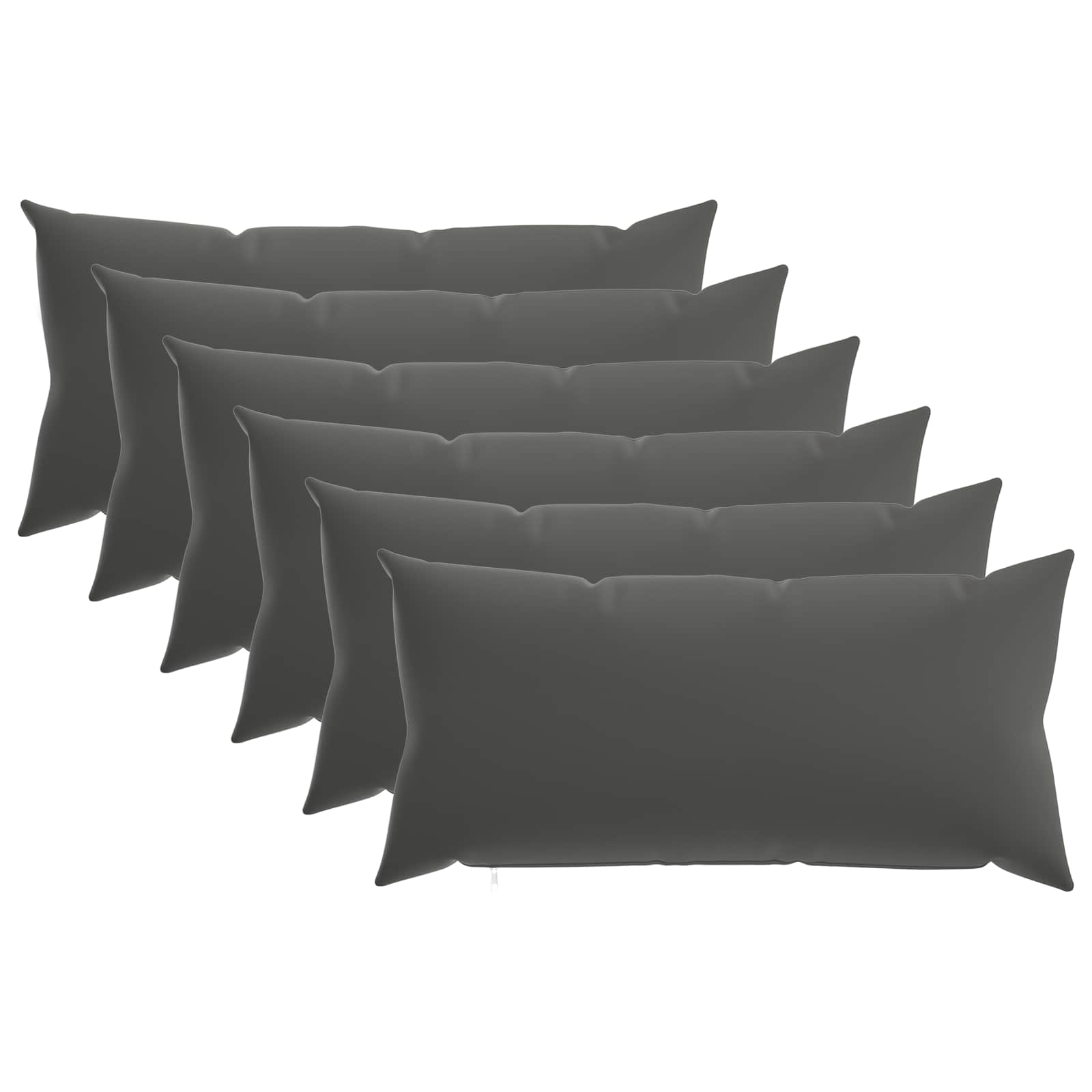 vidaXL Funda de almohada 6 uds. HEERLEN  40 x 80 cm Poliéster Multicolor