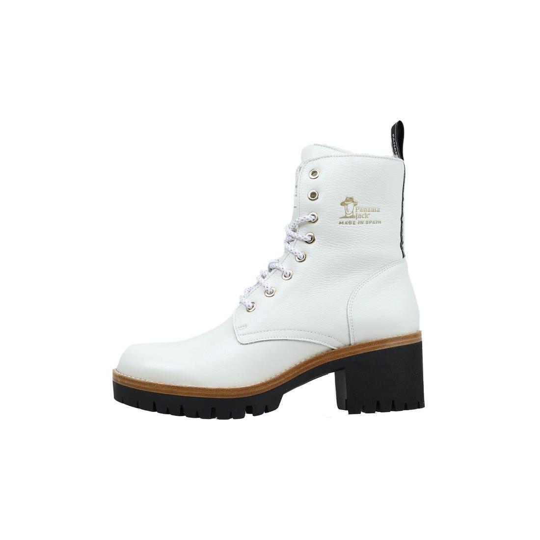 Panama Jack PADMA BOTA TACÓN CAÑA BAJA mujer Blanco