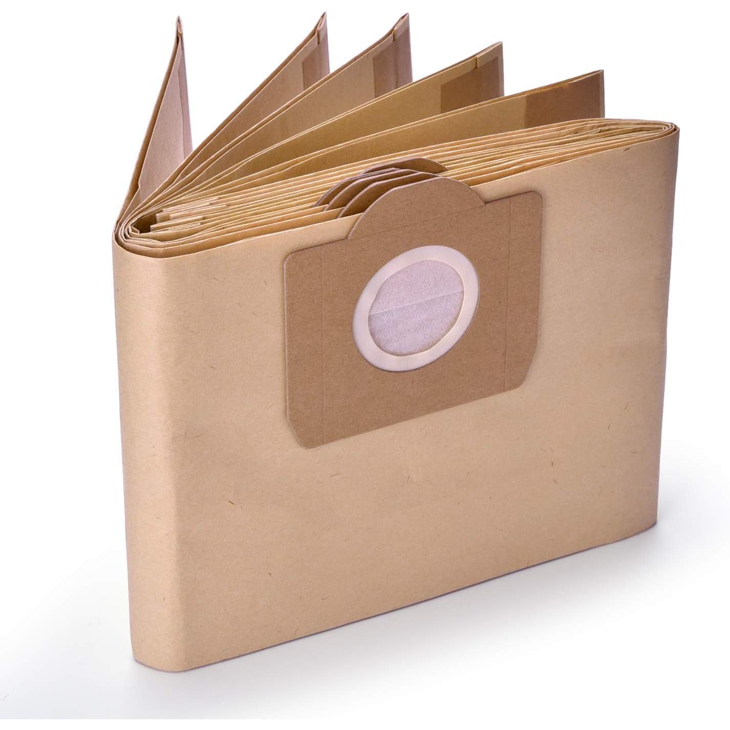 Paquete de 10 bolsas de papel 6.959-130.0 A 2201/2204/2504 para repuesto de aspiradora en seco y húmedo Karcher WD3 WD3P