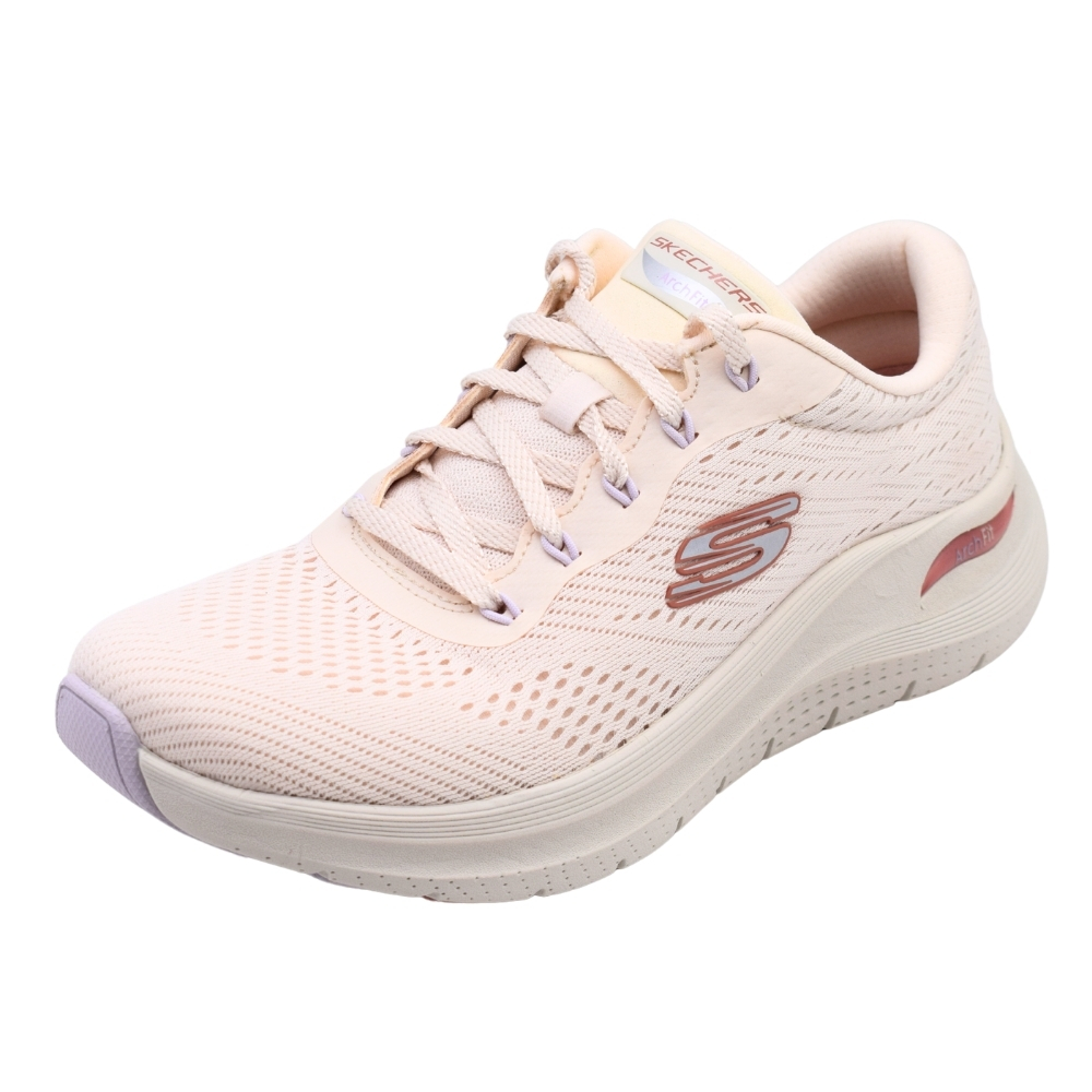 Deportivos Skechers Arch Fit 2.0 - Big League Malla Textil Para Mujer Color Rosa