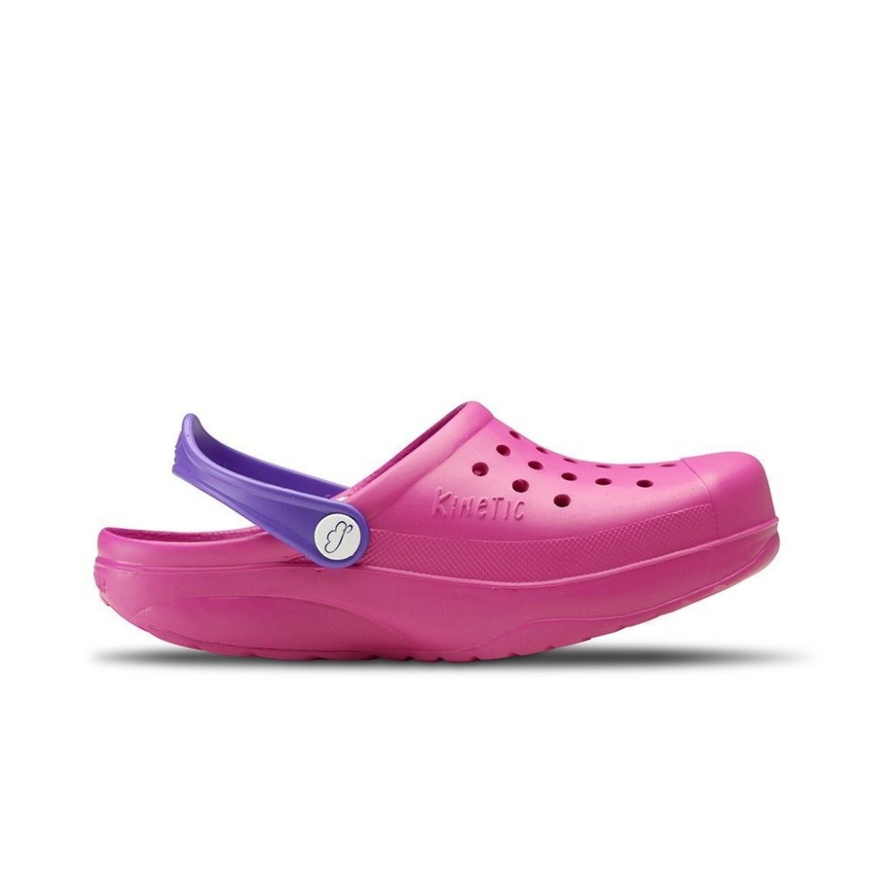 Zuecos Sanitarios mujer FELIZ CAMINAR KINETIC ZUECO TRABAJO, FUXIA/LAVANDA 2659 XL