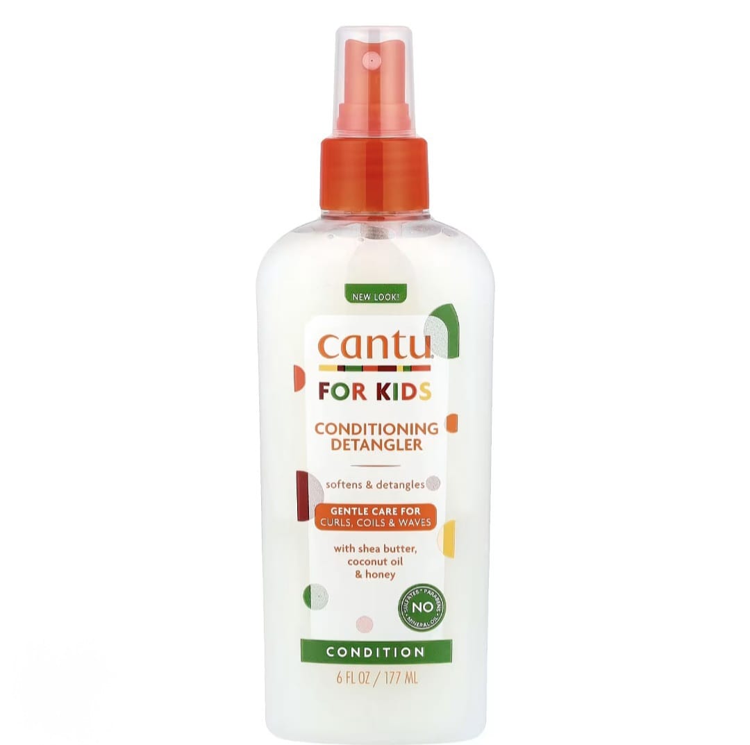 Cantu Kids Conditioning Detangler 177ml – Spray Desenredante Infantil Cabello Rizado Niños Curly Hair Cantu Care for Kids