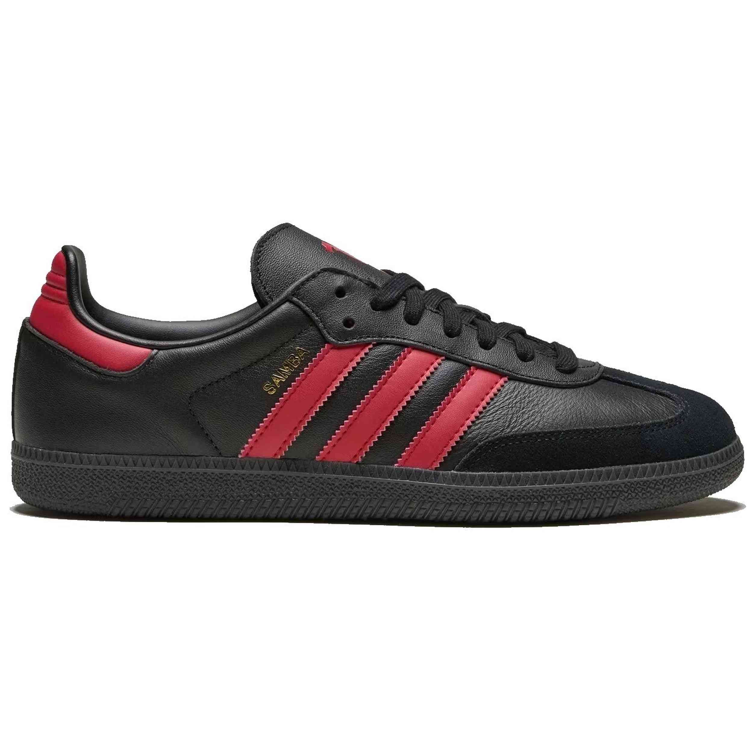 Zapatillas Adidas modelo Samba OG "Core Black / Mufc Red / Core Black" para hombre y mujer en color Negro