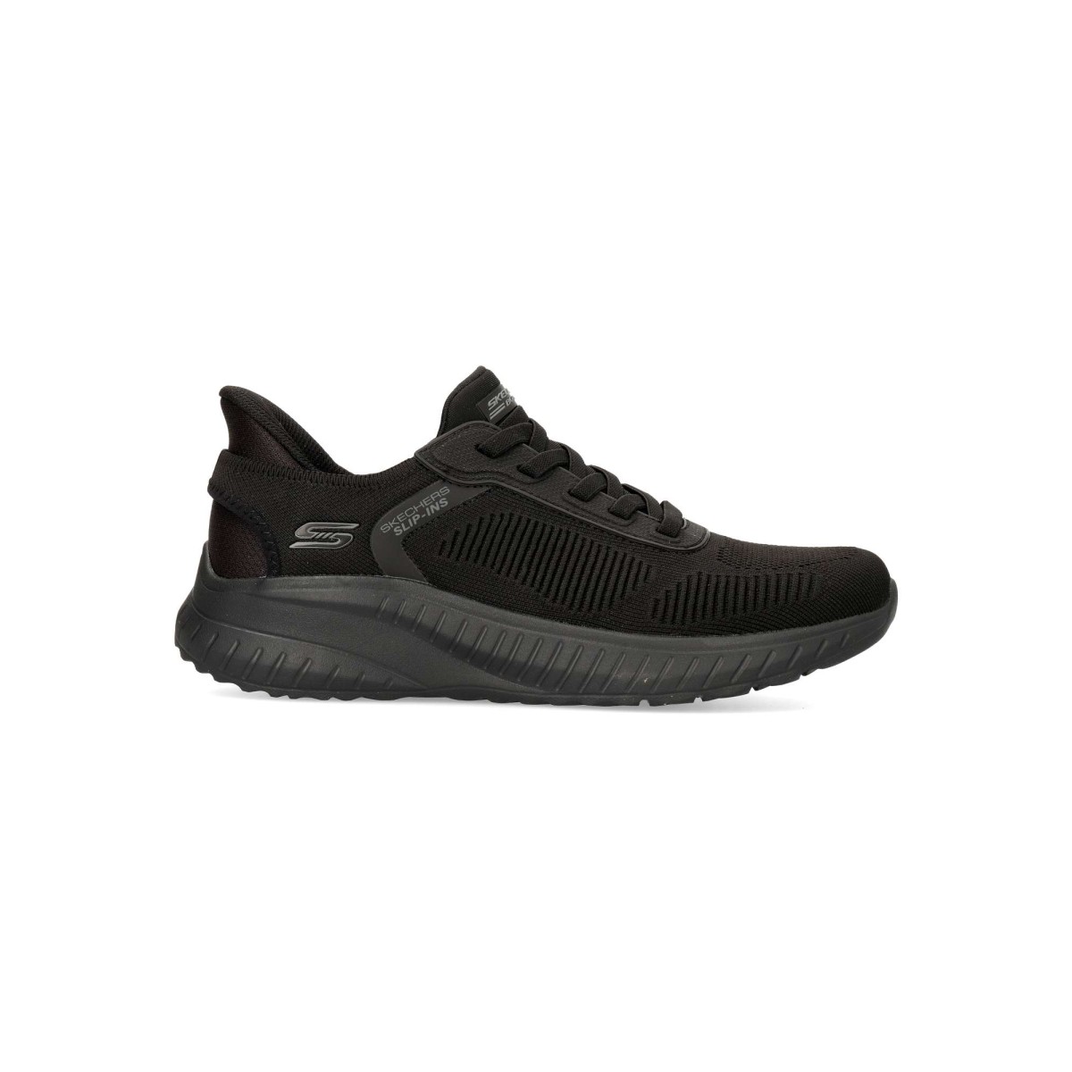 Skechers - Zapatillas deportivas BOBS Sport Squad Chaos Solid Step para hombre con tecnología Heel Pillow™ y plantilla Memory Foam™