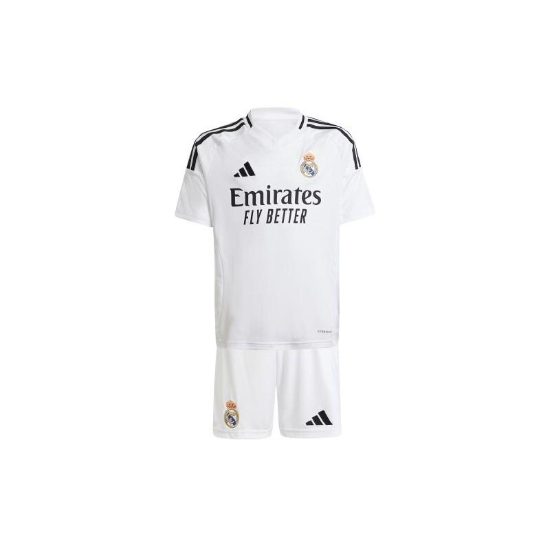 Conjunto Fútbol JR ADIDAS REAL MADRID 24/25 BLANCA