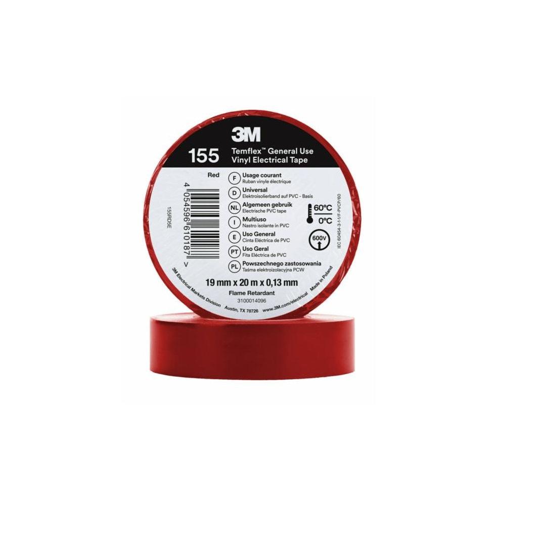 3Eme Cinta Aislante PVC Profesional Temflex: Pack de 10 Unidades