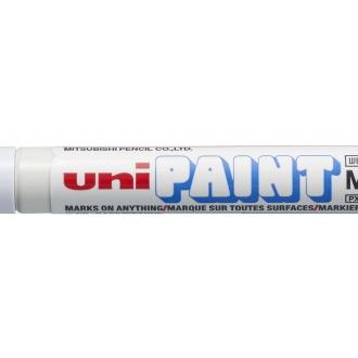 Uni-ball px-21 paint marker - marcador de pintura - punta acrilica de bala 0.8-1.2mm - cuerpo de aluminio - tinta resistente a luz y agua - color blanco (12 uds) de marca Uniball