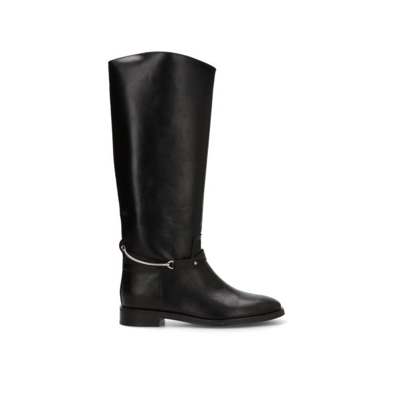 Bota Corina - Mujer - Suela Plana - Modelo M6795 - Color Negro