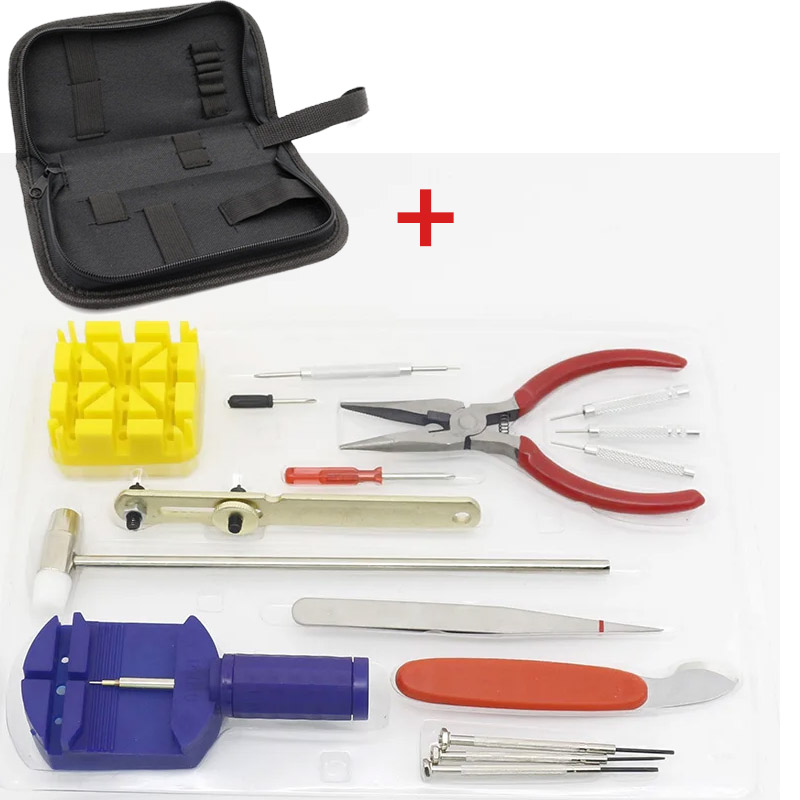 TK Kit De Herramientas De Reparación De Relojes 147pcs Set De Abrazaderas Y Abrazaderas De Caso Herramientas De Conveniencia Para Relojes