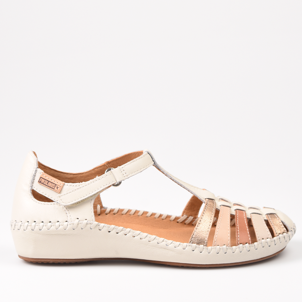 Sandalias para mujer Pikolinos Vallarta 655-0843C2 Nata
