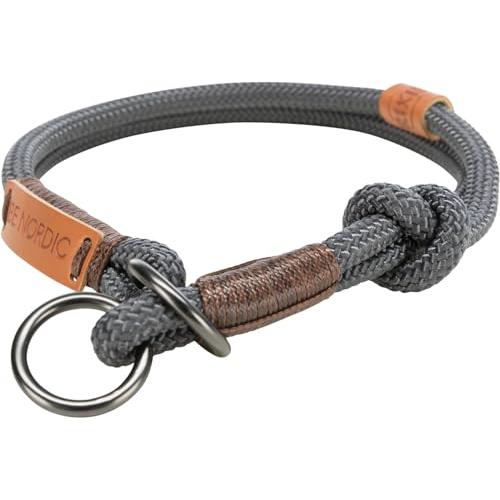 TRIXIE Collar Ajust.Be Nordic L:50cm/ø13mm,GrisOsc-Marrón