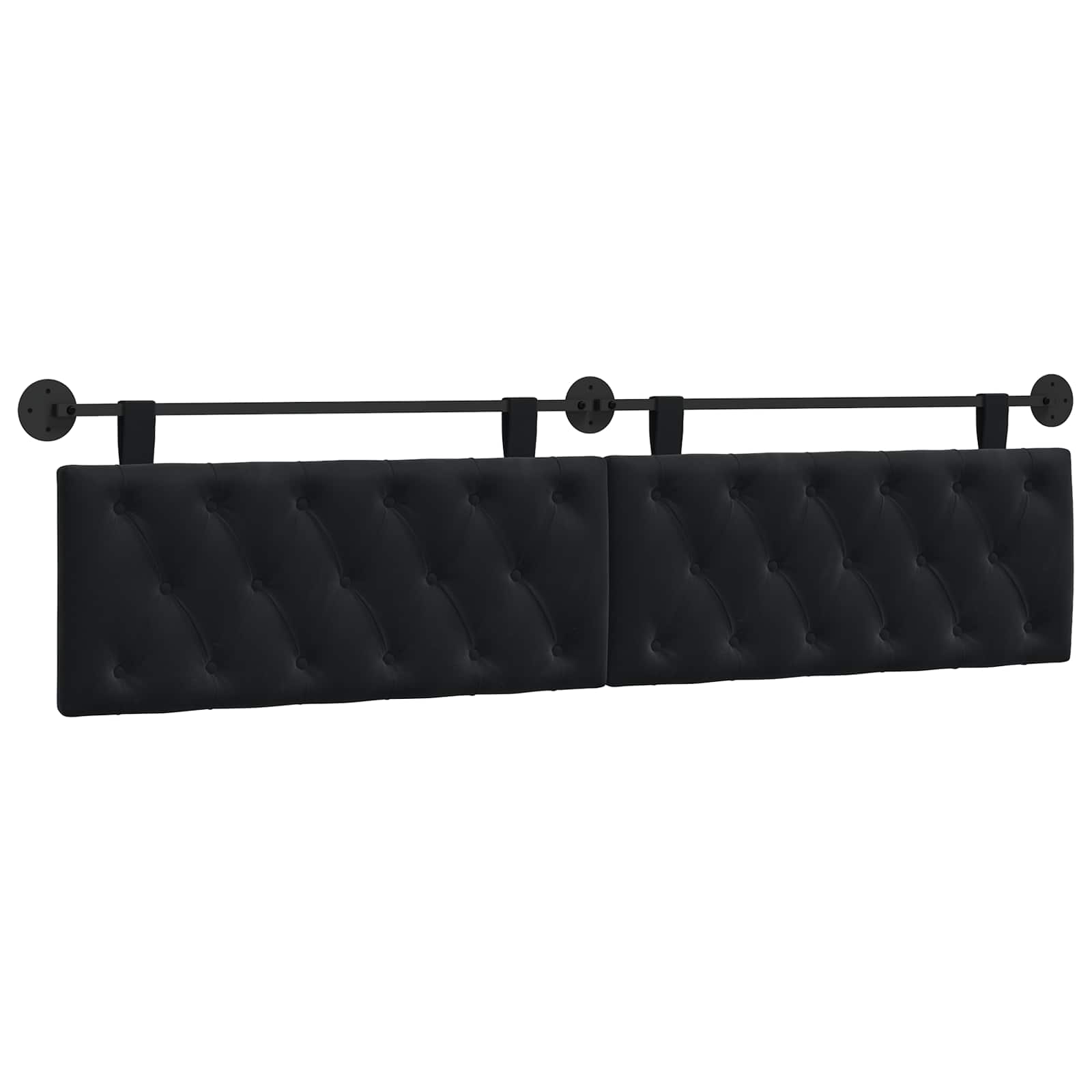 vidaXL Cabecero colgante Terciopelo 210 x 55 x 7 cm Multicolor