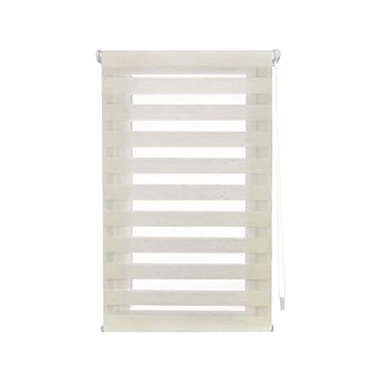 DECORBLIND Estor Noche y Día SIN HERRAMIENTAS - Estor Enrollable Easy Fix SIN TALADRAR - Estor Anti-Deshilachado Fácil Limpieza - Estor Ventanas Noche y Día Enrollable - Estor Enrollable Tejido Doble Capa Mecanismo y Accesorios con Seguridad Infantil