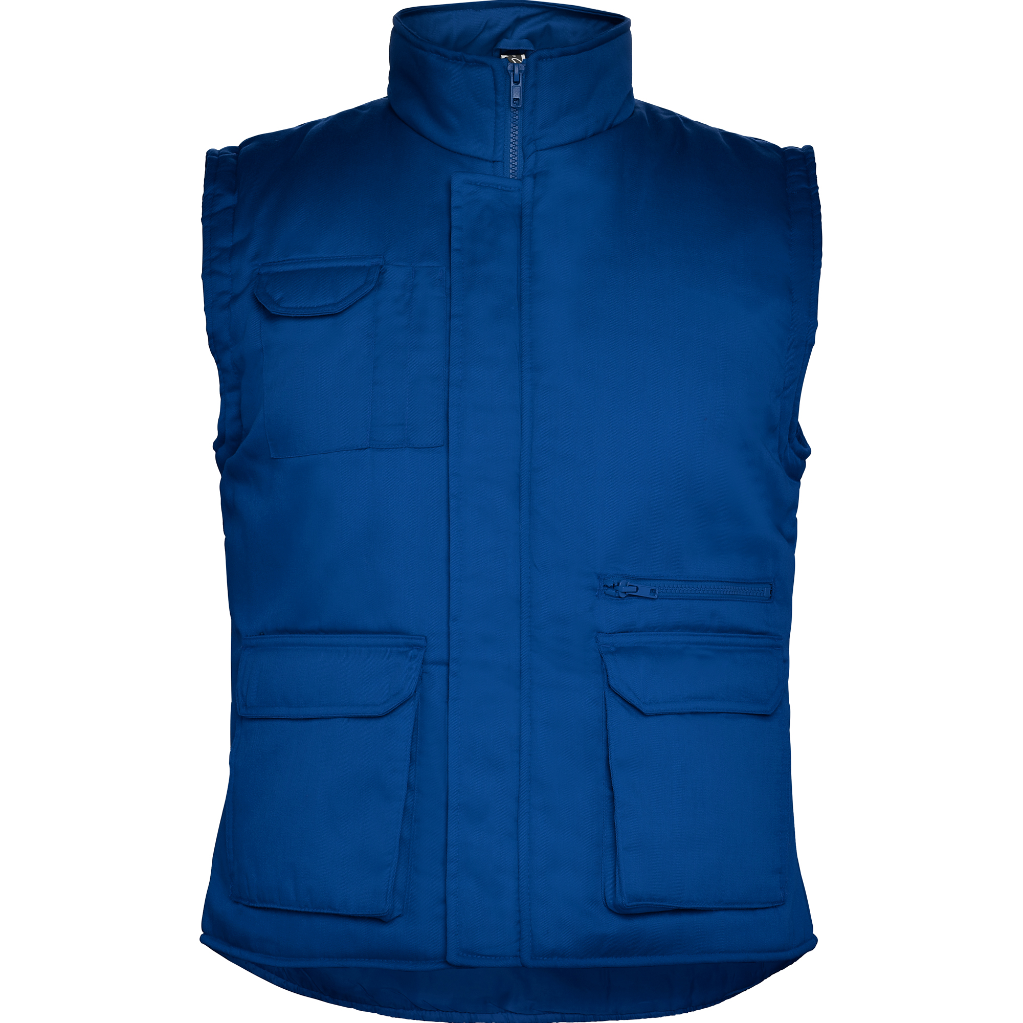 ROLY - ALMANZOR chaleco de trabajo multibolsillos con cuello alto