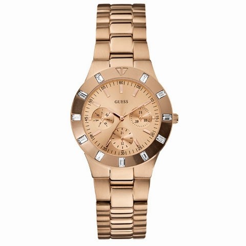 RELOJ GUESS MUJER   PAV ROSA BISEL CIRCONITA W16017L1