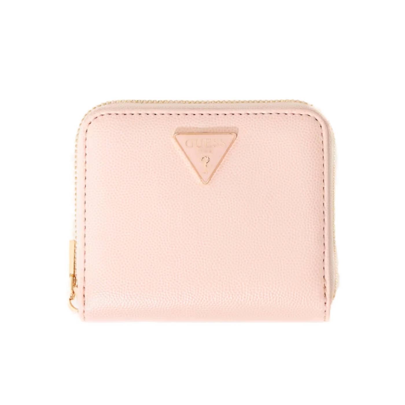 Cartera pequeña Guess Isobel Zip rosa palo para mujer