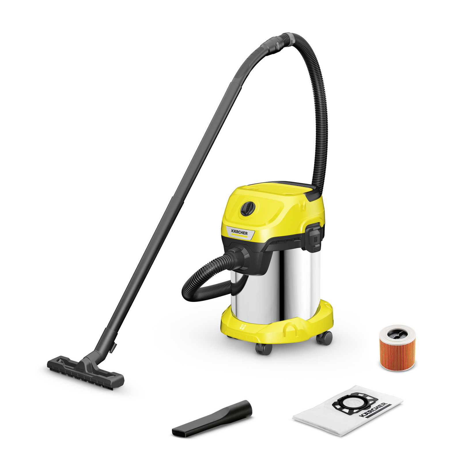 KARCHER 1.628-135.0 - Aspiradora para suciedad sólida y líquida WD 3 S V-17/4/20