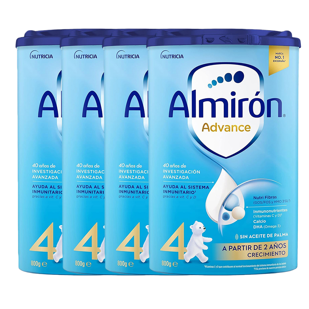 🎀Almirón Advance 4-Leche en Polvo Bebé|Etapa 4|fórmula infantil en polvo apta para bebés de 18 meses en adelante