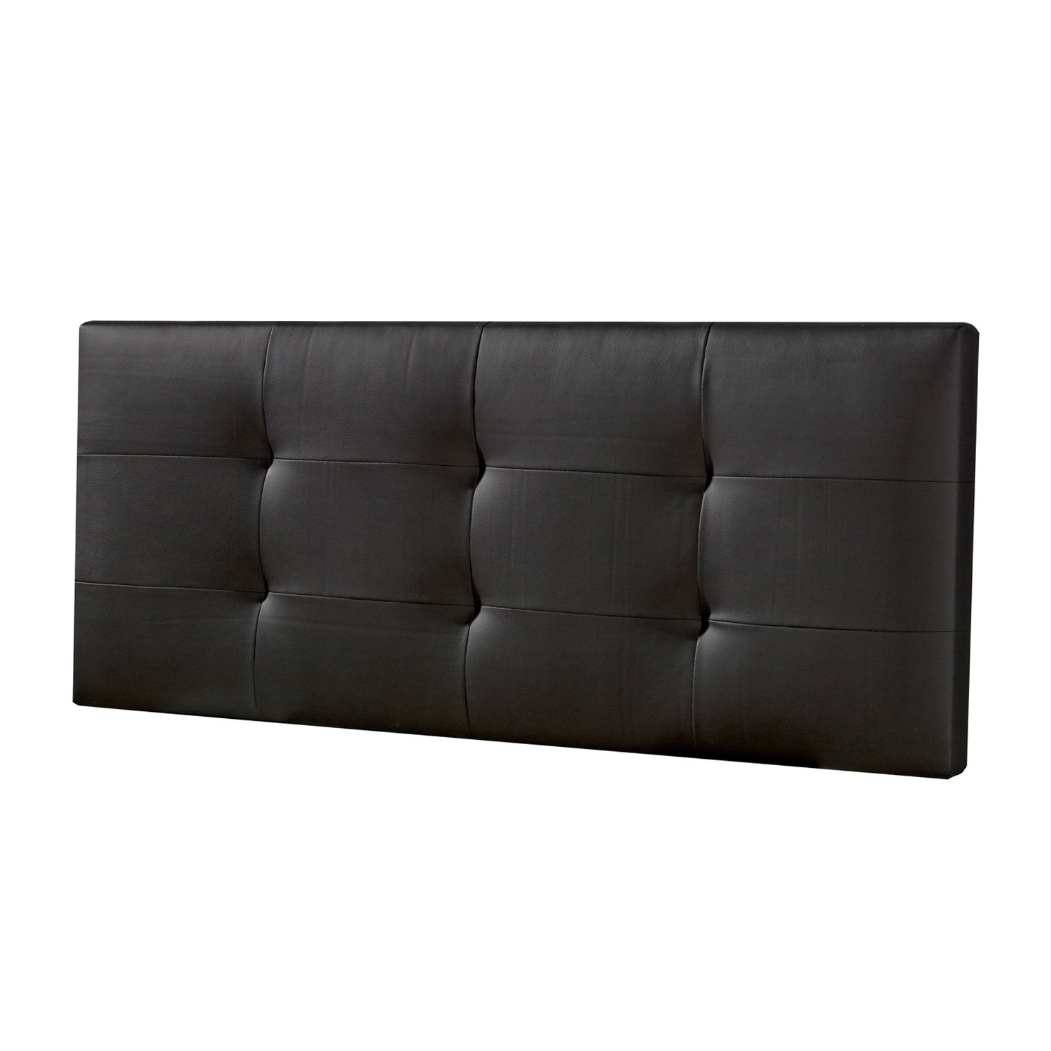 Cabecero VS Venta-Stock Carla 160x60 Negro Piel Sintética Acolchado HR