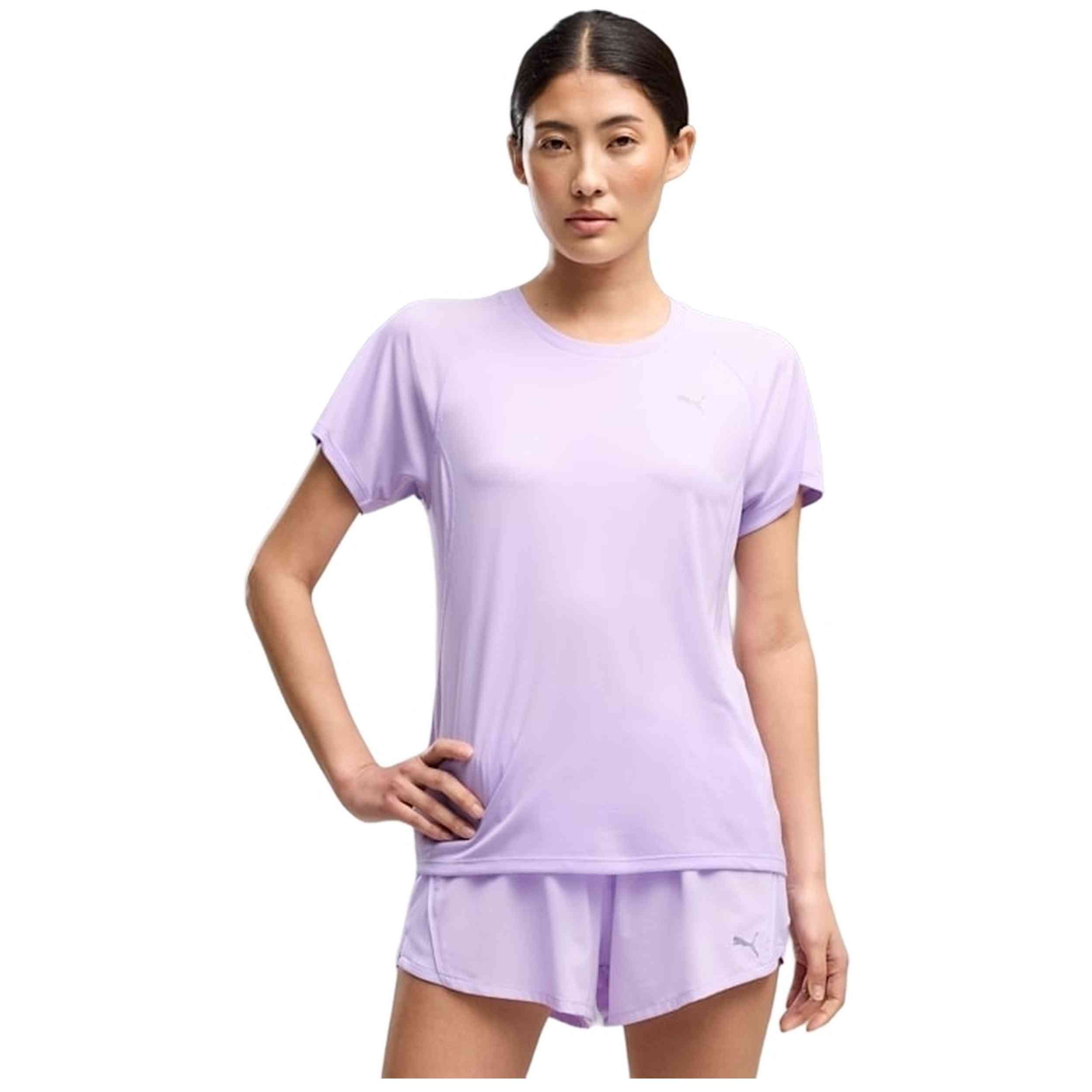 Camiseta De Manga Corta Puma modelo Velocity T-Shirt "Light Lavender" para Mujer en color Morado
