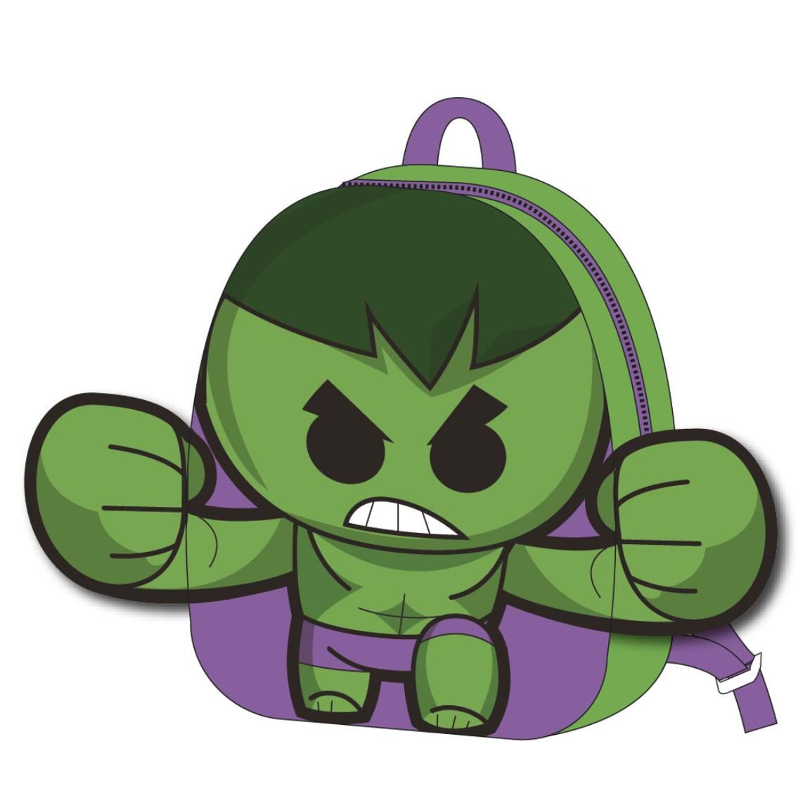 Mochila Escolar Mediana Avengers Niño y Niña 42 cm - Licencia Oficial Marvel, 100% Poliéster, Espalda Acolchada Ergonómica y Asas Ajustables, Bolsillo Malla, Adaptable a Carro, Vuelta al Cole