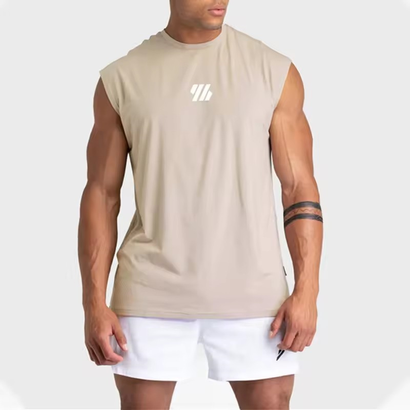TK Camiseta De Deporte Sin Mangas Para Hombre Verano 2025 Camiseta De Gimnasio Quickly-dry Mesh True to Size Running Tank Top