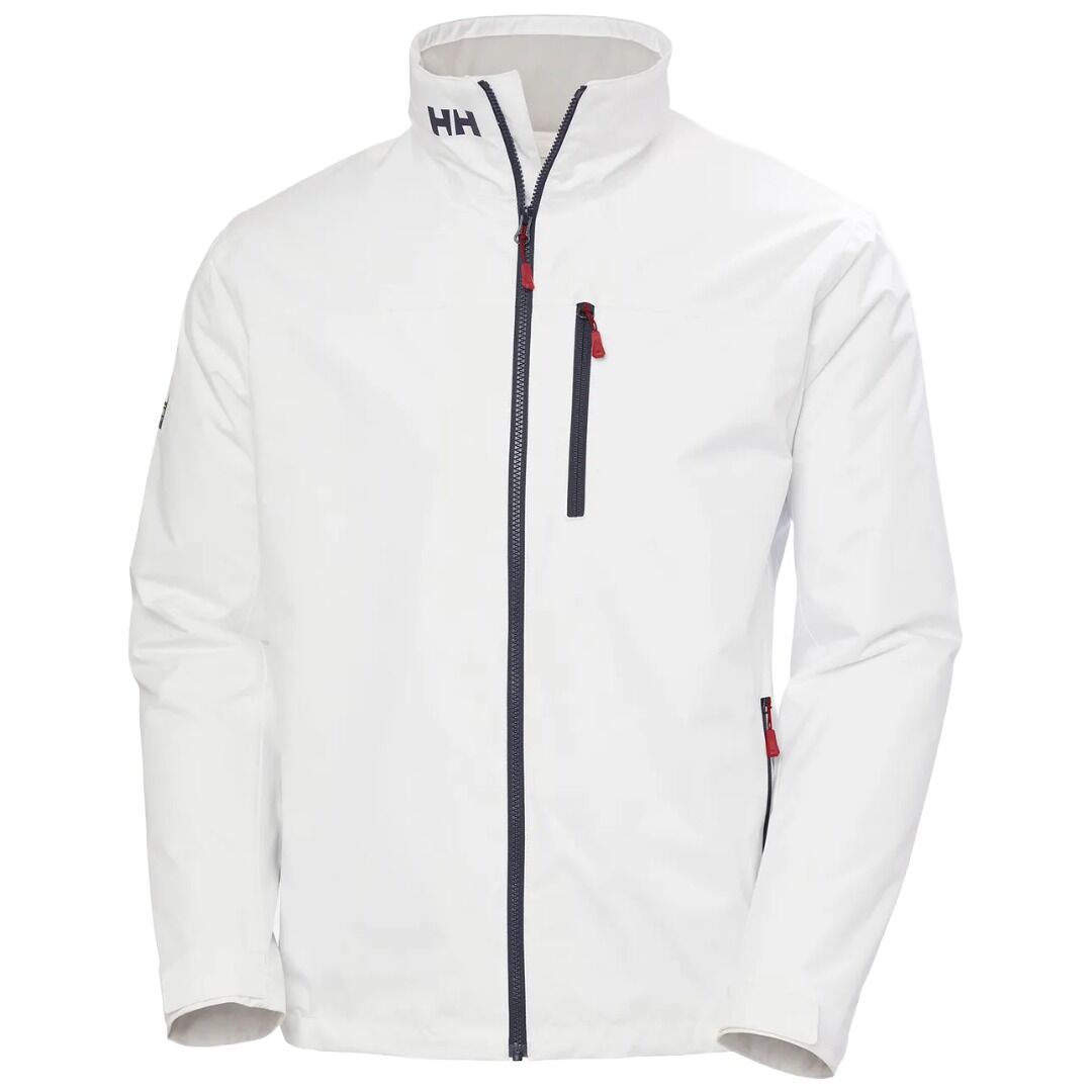 Chaqueta Blanca Helly Hansen Crew Midlayer Sailing Jacket 2.0 White de Estilo Clásico