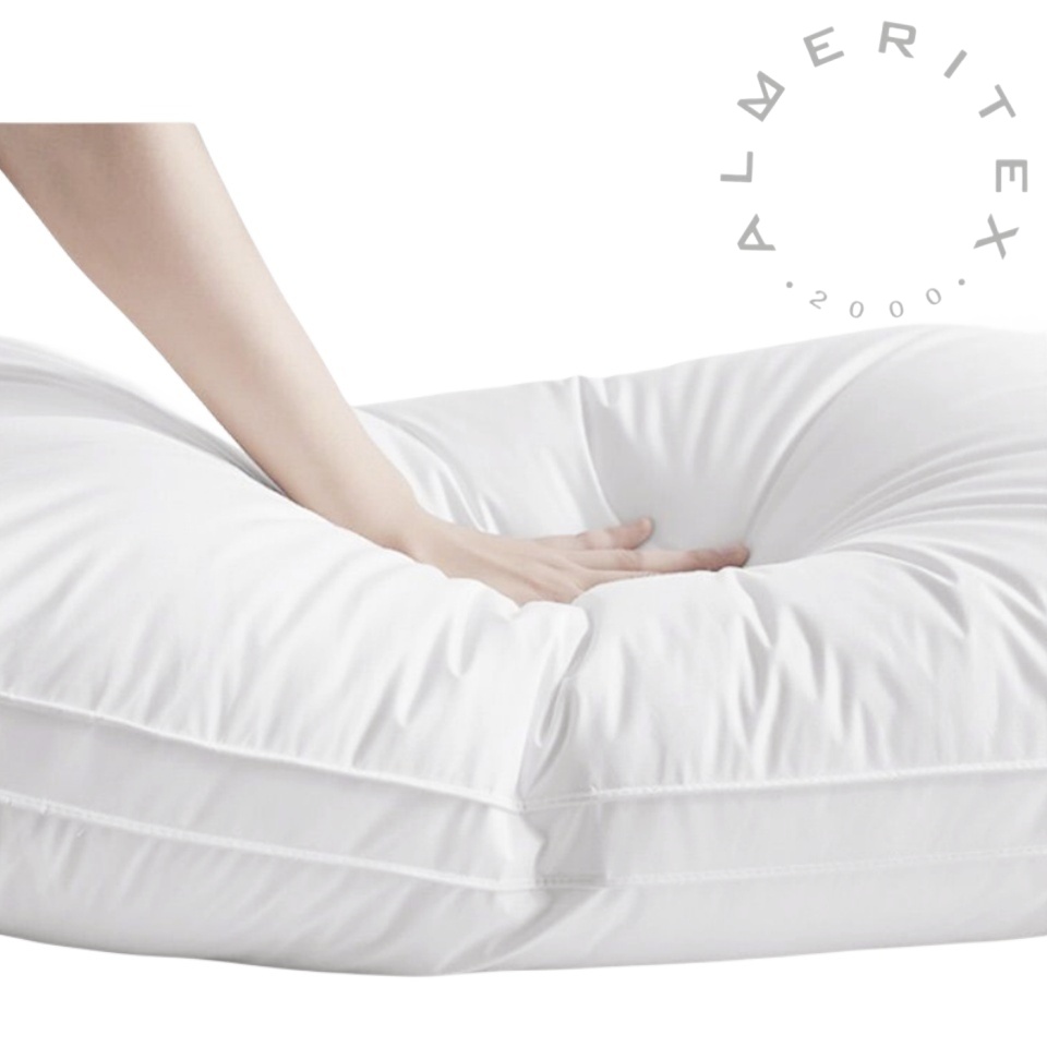 PACK 2 PACK 1  Almeritex 2000 100% Algodon Almohada Transpirable Antialérgico para Hotel  almohadas suaves de fácil cuidado
