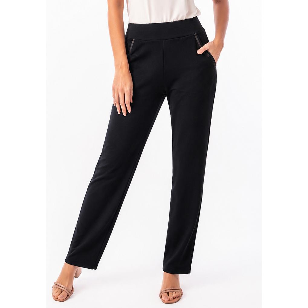 Pantalón Corte Recto con Goma de Mujer - Youline