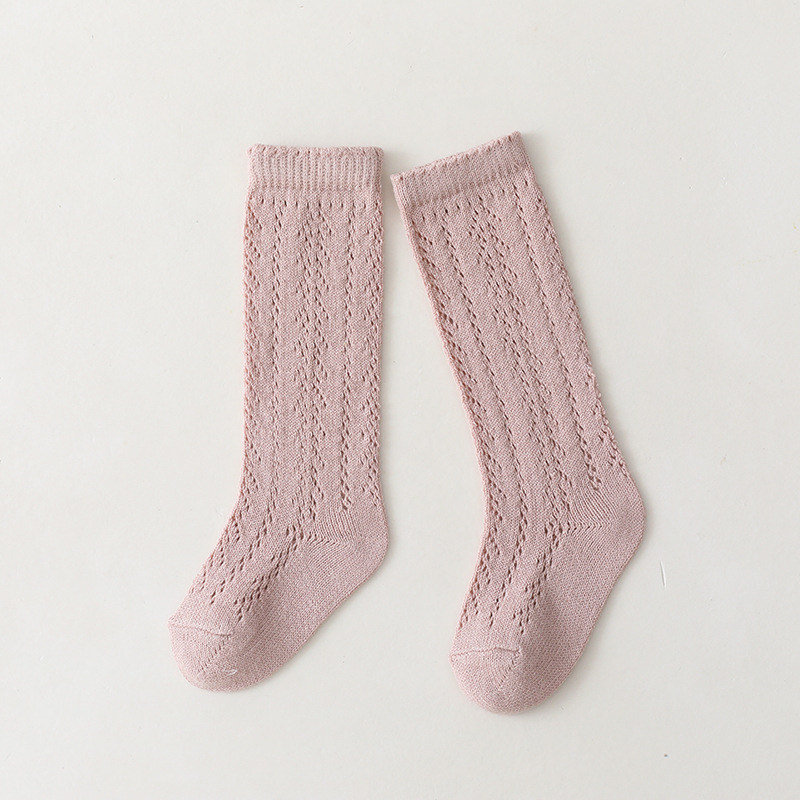 TK Calcetines De Verano Para Bebés Y Niñas Calcetines Largos De Malla Transpirable Algodón Suave Para Niños Y Niñas De 0 a 5 Años Calcetines De Talla Real Adecuados Para Otoño Invierno