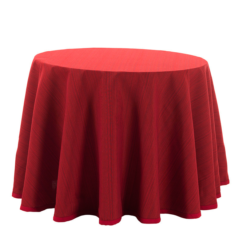 RUFINO DÍAZ Falda Camilla Redonda Loneta Ávila - Tejido resistente y agradable al tacto - Perfecta para decorar y proteger tu mesa