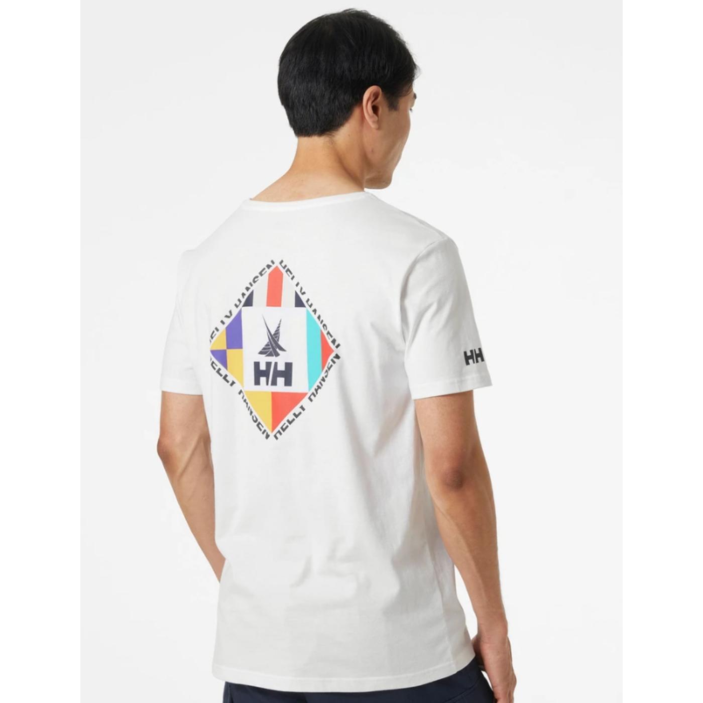Camiseta HH Shoreline Blanca de Algodón | Diseño Legendario en la Espalda